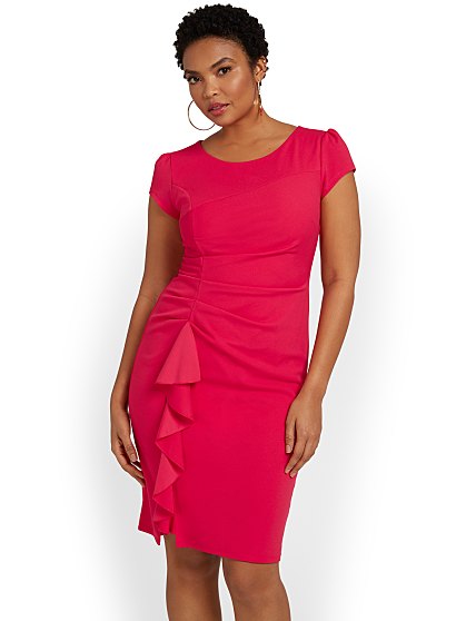 69.95 SIDE RUFFLE SHEATH