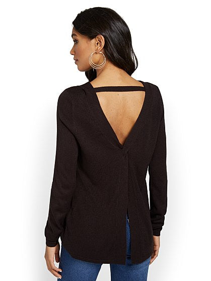 59.95 TWIST BACK SWEATER