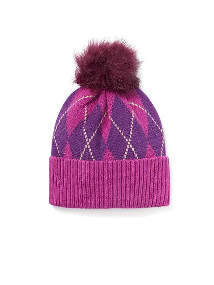 24.95 ARGLYE BEANIE W/POM
