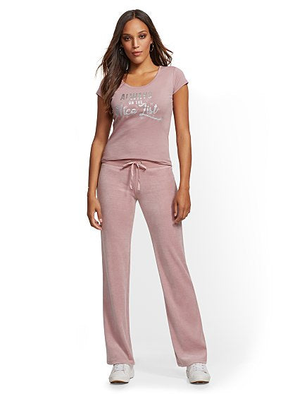 36.95 SOLID VELOUR PANT