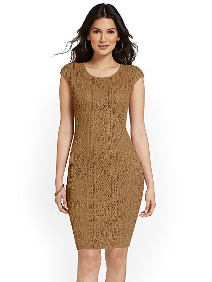 89.95 POINTELLE SWT DRESS