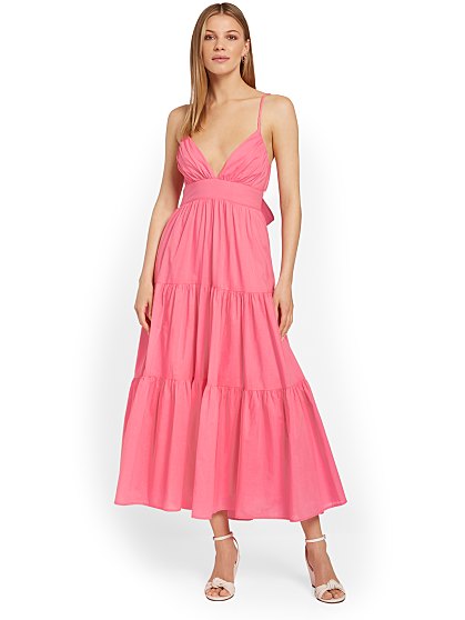 94.00 SL V NK TIE WAIST P