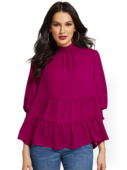 49.95 BABYDOLL MOCKNECK