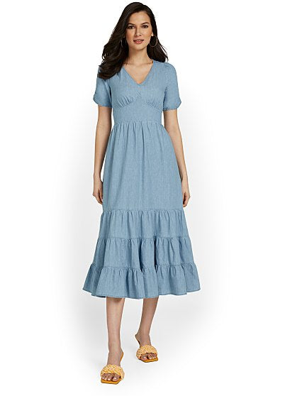 99.95 CHAMBRAY MAXI