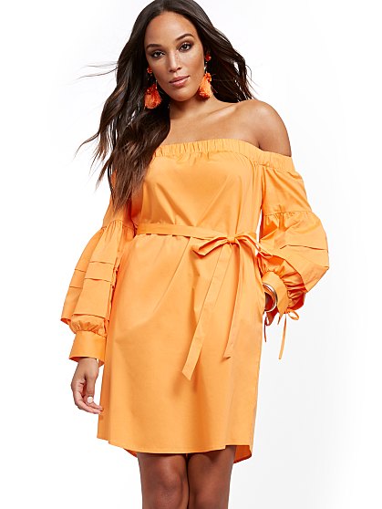 69.95 OFF SHOULDER POPLIN