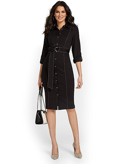 89.95 TOPSTITCH DRESS