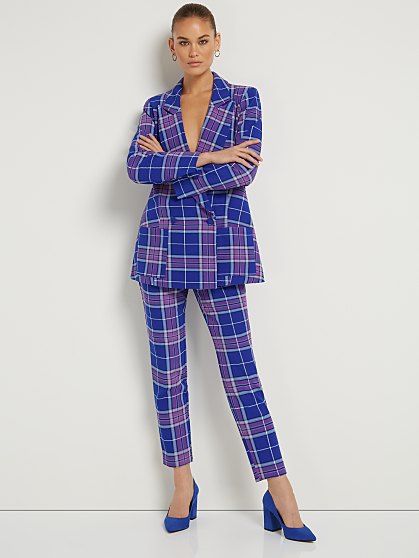 69.95 T BLUE PLAID ANKLE
