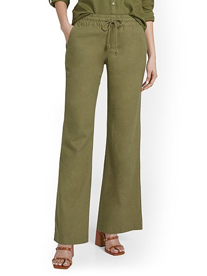 44.95 KI LINEN WIDE LEG T
