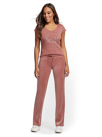 36.95 SOLID VELOUR PANT