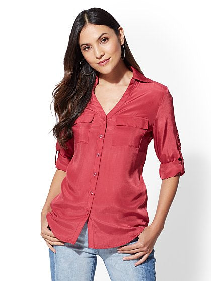 39.95 KATE SHIRT SOLID