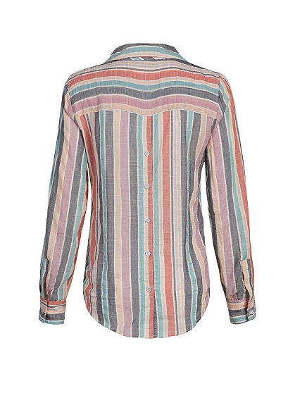 49.95 O LS BTN BK STRIPE