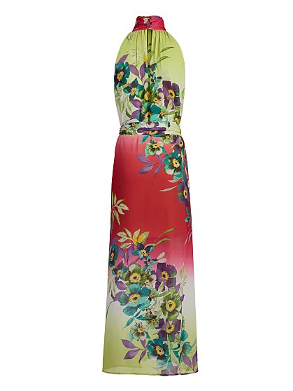 99.95 HALTER FLORAL MAXI