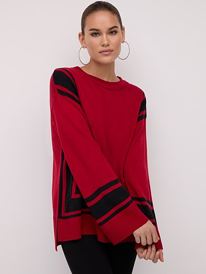 54.95 HI LOW STRIPE TUNIC