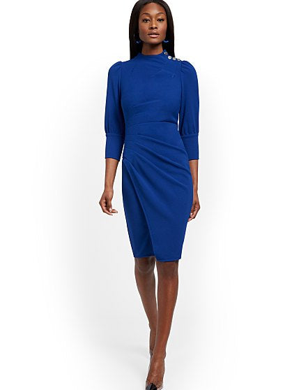79.95 BUTTN RUCHED SHEATH