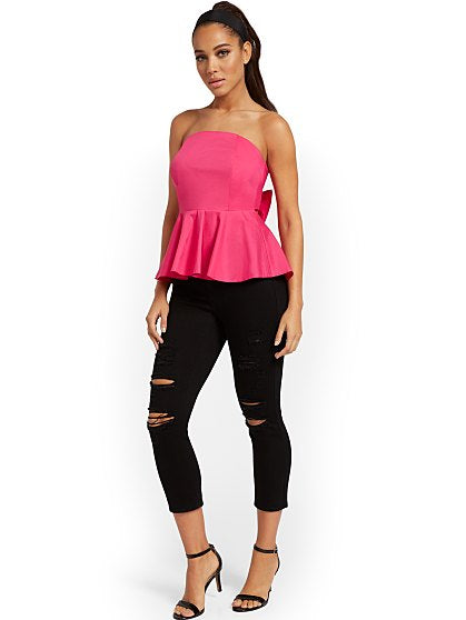 54.95 STRAPLESS BOW BACK