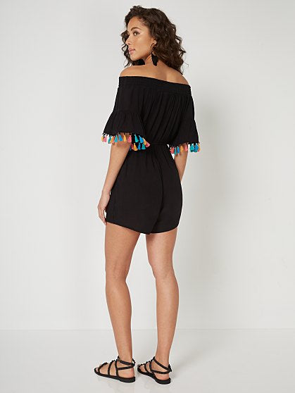 54.95 OFF SHLDR ROMPER W/