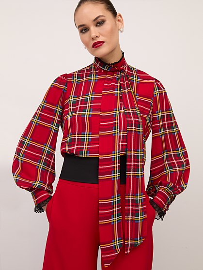 69.95 TARTAN LACE BOW BLS