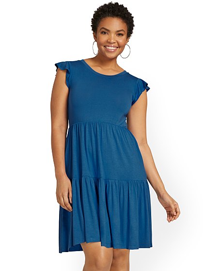 49.95 RUFFLE TIERED DRESS