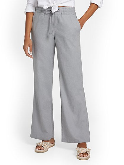44.95 KI LINEN WIDE LEG T