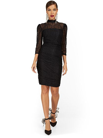 89.95 ILLUSION LACE DRS
