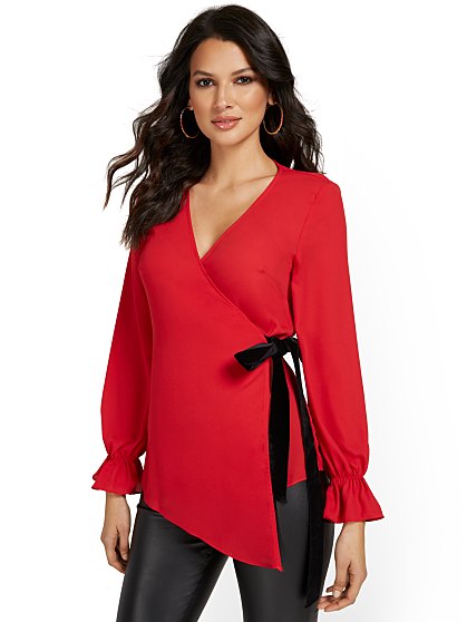 59.95 VELVET TIE TOP