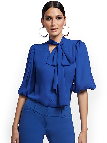 49.95 KI BOW BLOUSE TALL