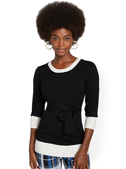 54.95 TIPPED PCKT TUNIC