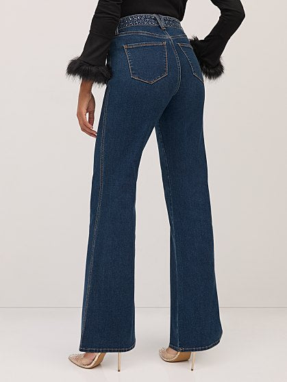 84.95 ULT HW EMB WIDE LEG
