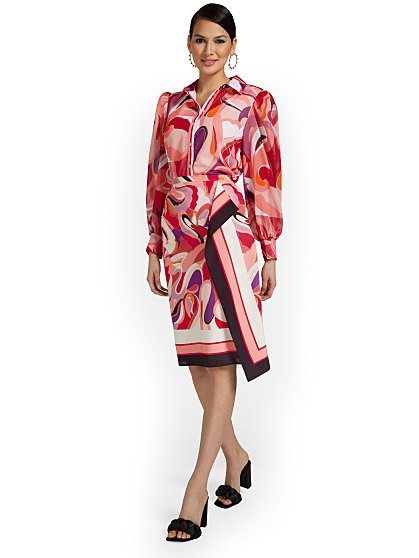 89.95 SIDE DRAPE SKIRT