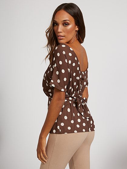 54.95 BOW BACK BLOUSE
