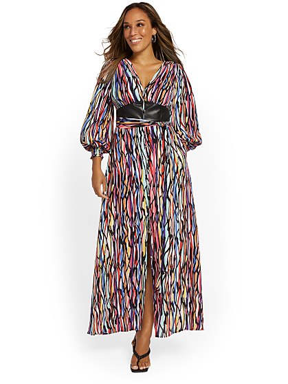 99.95 V NECK DRAMA MAXI