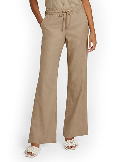 44.95 KI LINEN WIDE LEG T