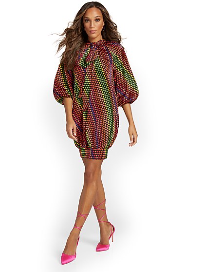 89.95 BUBBLE DOT DRESS