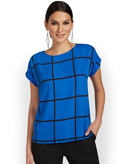 49.95 CUFF SLV PRINT TEE