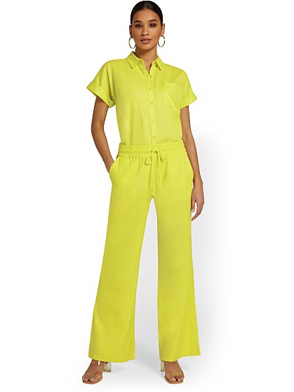 44.95 KI LINEN WIDE LEG T
