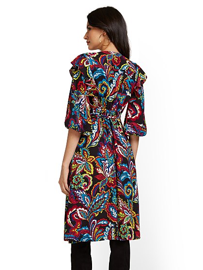 79.95 RUFFLE WRAP DRESS