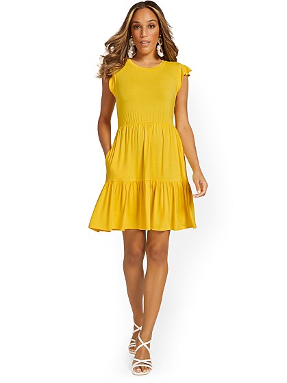 49.95 RUFFLE TIERED DRESS