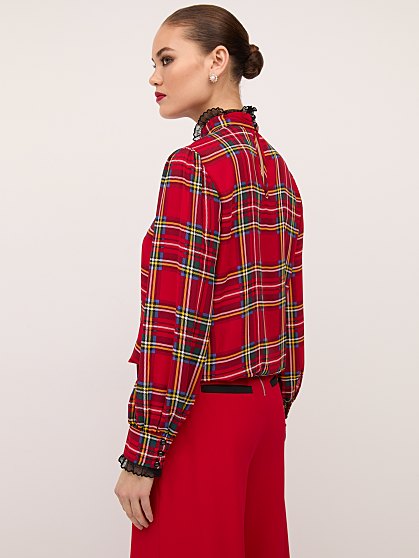 69.95 TARTAN LACE BOW BLS
