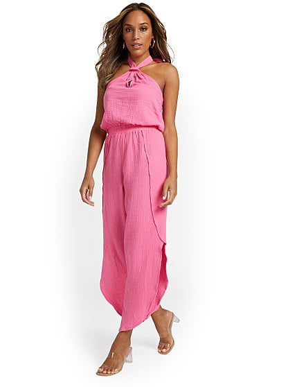 79.95 GAUZE JUMPSUIT