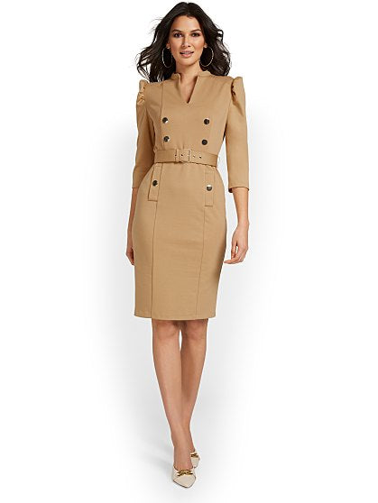 89.95 BELTED PUFF SLV DRE