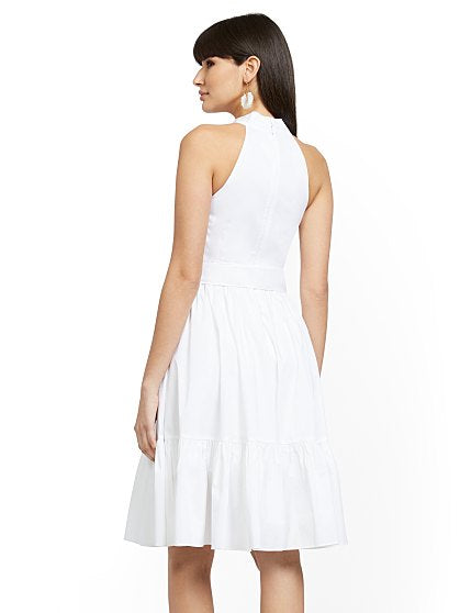 89.95 BOW NECK DRESS