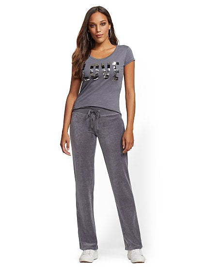 36.95 SOLID VELOUR PANT