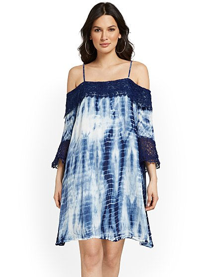 69.95 TIE DYE COLD SHLDR