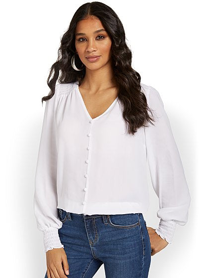 44.95 KI SMOCKED BANDED