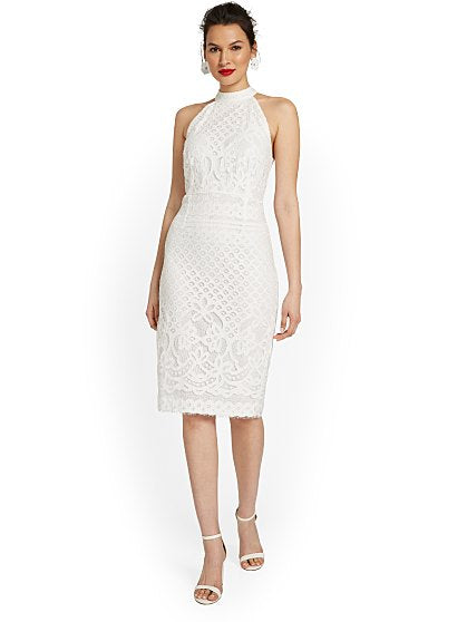 79.95 HALTER LACE SHEATH