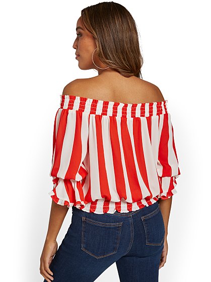49.95 STRIPE OFF SHLDR