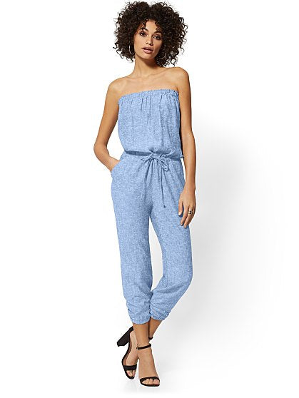 69.95 STRAPLESS JUMPSUIT