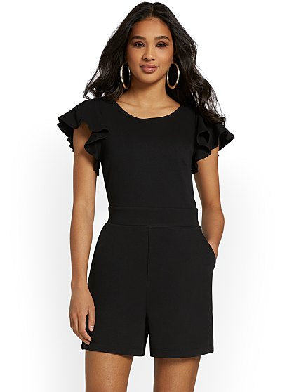 59.95 RUFFLE SLV JUMPSUIT