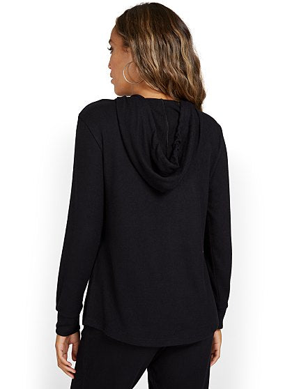 46.95 SNIT HOODIE PULLOVR