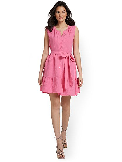 59.95 GAUZE SHIRTDRESS